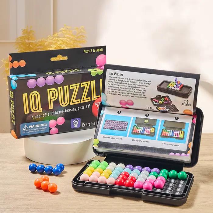 Jouets de puzzle KNYYSECQ Magic Bead Challenge Building Blocks pour enfants 3-6 ans blocs de construction anti-stress occaions spéciales enfants garçons filles