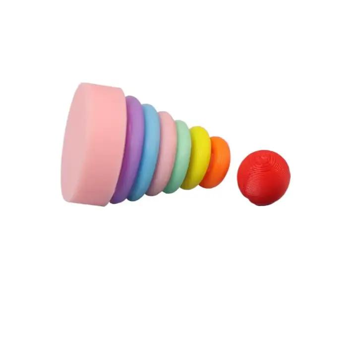 1 ensemble de Micro scène de décoration Miniature pour maison de poupée, petit seau en bois, blocs d