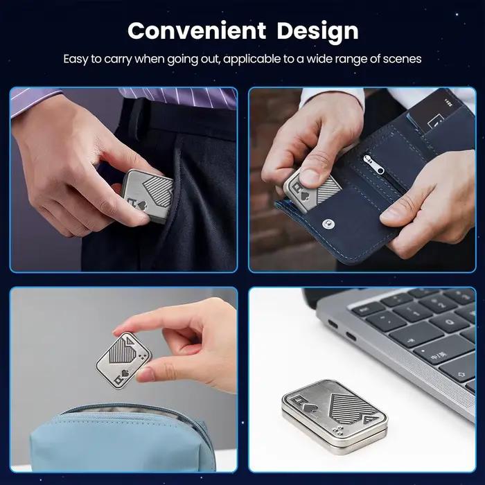 Gyroscope créatif en métal avec couverture coulissante et carte poussoir pour stress relief et concentration améliorée occasions spéciales adultes