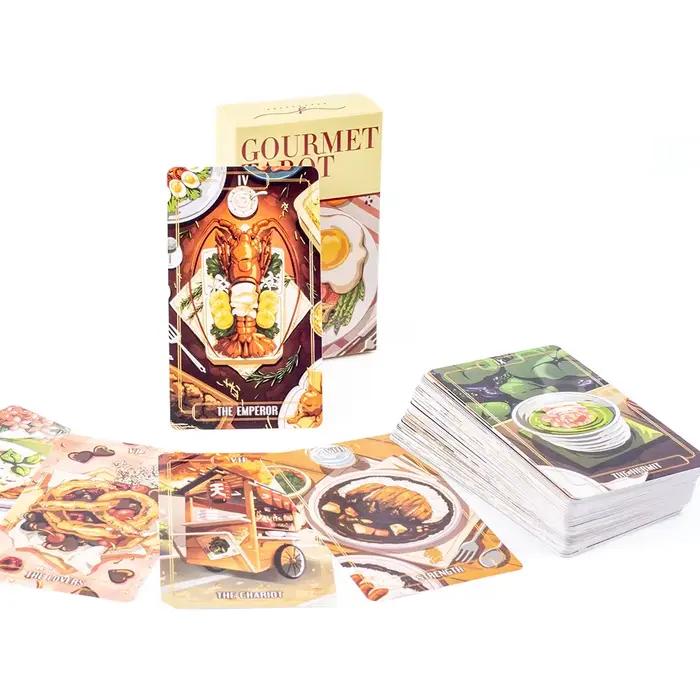 Jeu de tarot gastronomique avec 78 cartes thème varié pour fêtes de famille et jeux de groupes occassions spéciales
