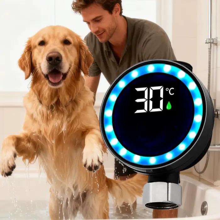 Thermomètre à eau de douche numérique affichage LED pour enfants bain de bébé sécurité et confort en salle de bain