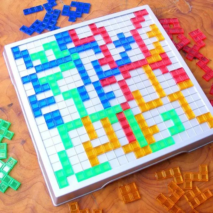 Puzzle intellectuel Blokus jeu de société Version anglaise jeux de fête pour enfants jouet