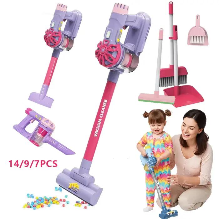 Jouet aspirateur électrique pour enfants réaliste avec ensemble de nettoyage pour apprentissage pratique et amusant garçons filles occasions spéciales