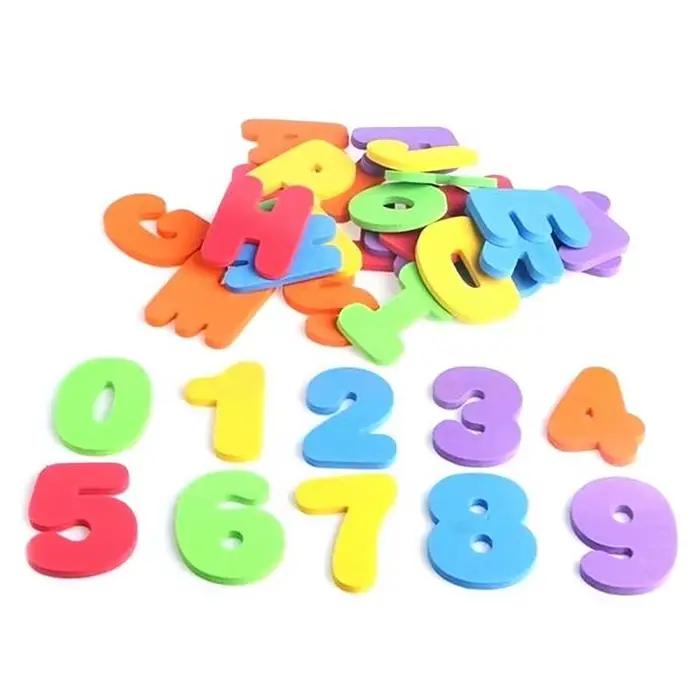 Ensemble de 36 pièces de bain en mousse flottante avec lettres et chiffres pour l'apprentissage et le jeu des enfants occasions spéciales