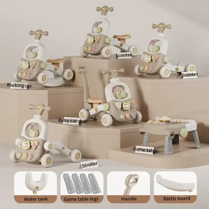 Table de jeu pour enfants, jouet d'apprentissage à marcher, poussette multifonctionnelle pour bébés