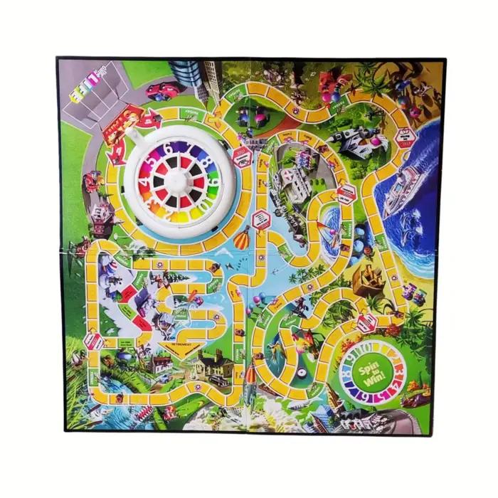Jeu de société de simulation de vie Spin Wheel Party jeu de cartes pour réunions familiales et cadeaux d'occasion spéciale pour 2 à 4 joueurs