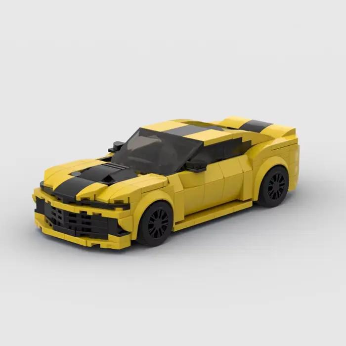 MOC Camaro – voiture de sport de course, blocs de construction en brique, jouets de Garage créatifs