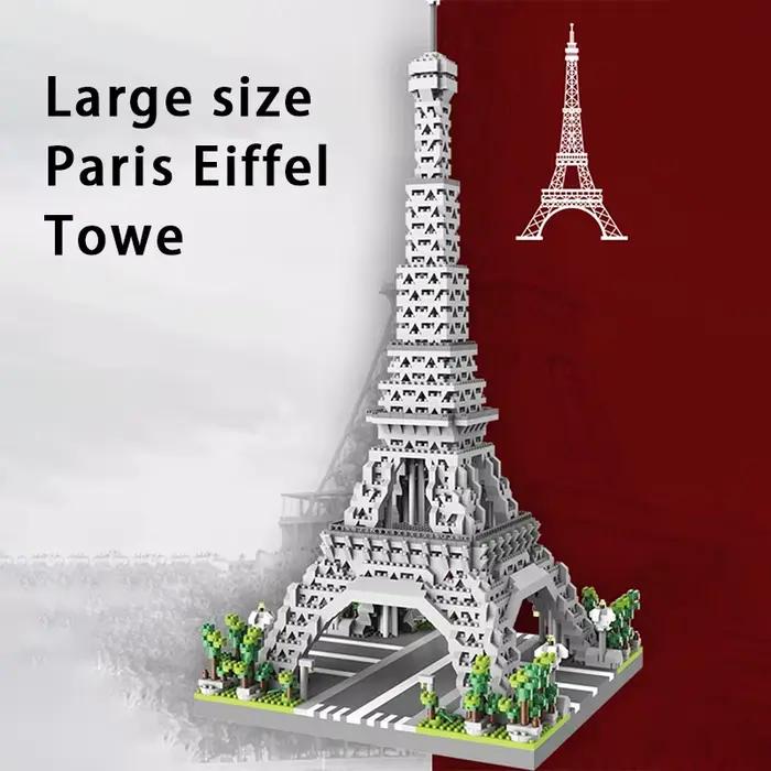 Blocs de Construction tour Eiffel de Paris, jouets, décorations de table, Puzzle haute difficulté, assemblage et Construction pour enfants