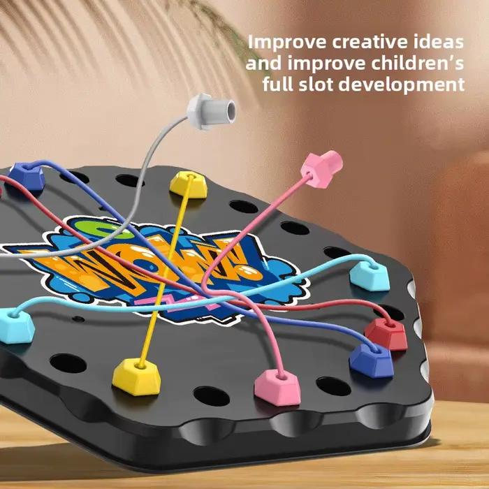 Jeu de société Puzzle avec nœuds en corde pour enfants