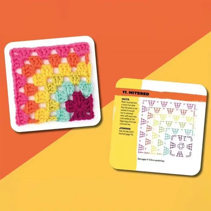 50 modèles de mélange et de correspondance Kit de tricot bricolage ensemble de cartes à motifs tricotés