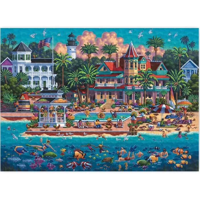 Puzzles pour adultes (500/1000/1200/2000 pièces) - Paysage urbain tropical
