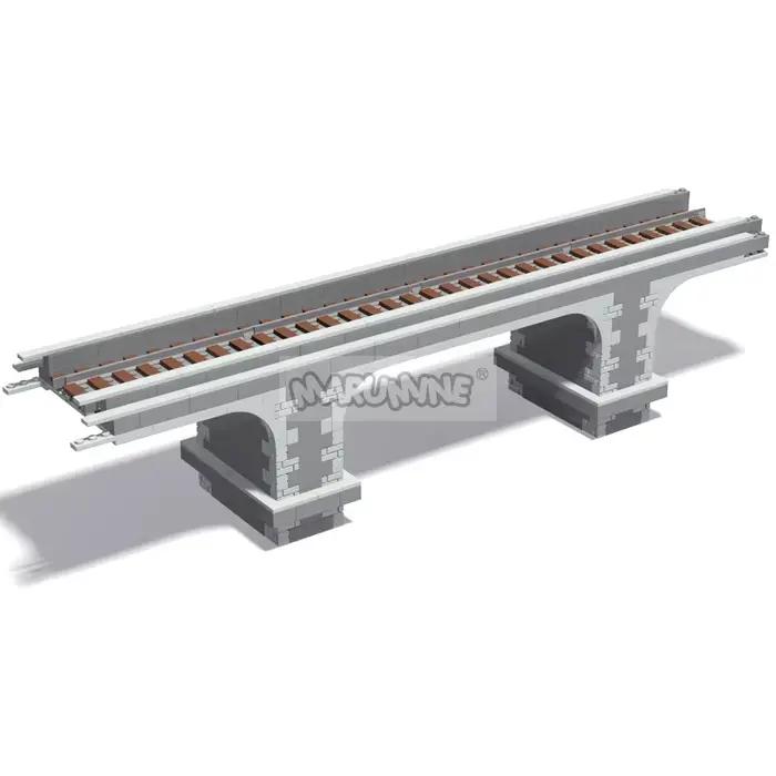 Marumine 566 pièces MOC idée de viaduct Train construire modèle Kit haute vitesse voie ferrée arc po