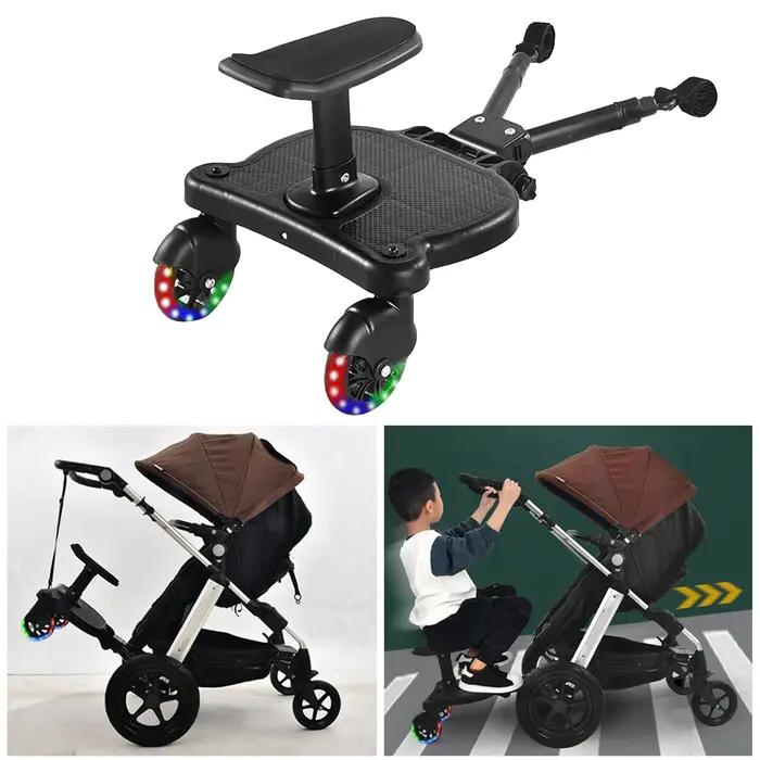 Accessoire de poussette adaptateur de pédale enfant coussin de siège amovible pour promenade familiale en toute sécurité et confort