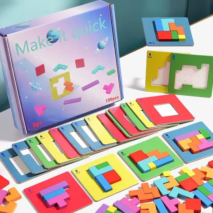 Puzzle 3D interactif pour deux personnes jeu de bureau éducatif pour enfants et adultes occasions spéciales cadeau multicolore papier certifié CE