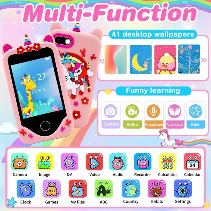 Téléphone jouet intelligent pour enfants avec caméra