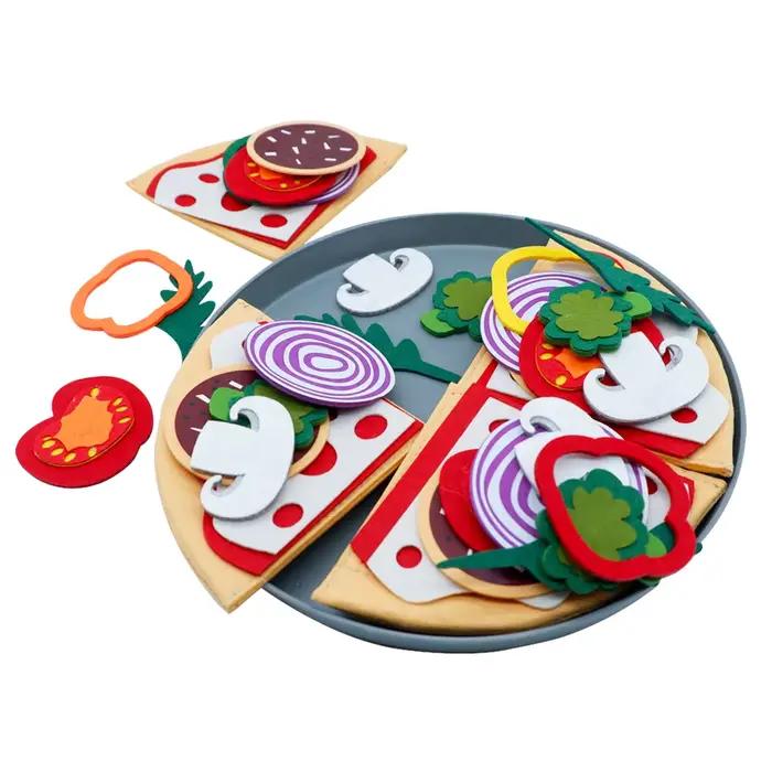 Jouets de Pizza en feutre de cuisine pour enfants