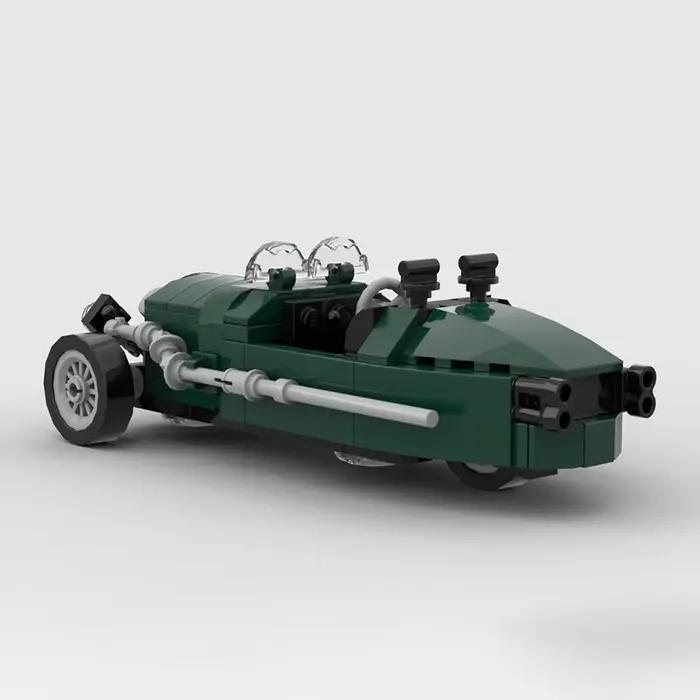 Blocs de construction MOC Voiture classique Morgan – modèle à 3 roues