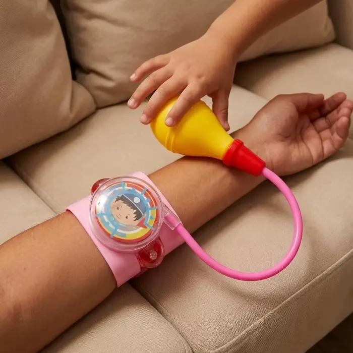 Jouet de docteur interactif en plastique rose et bleu pour enfants, jeu de simulation, éducation précoce, renforcement des liens parent-enfant, occasions spéciales