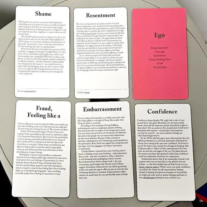 10, 3*6 cm La boîte des émotions - 80 cartes pour rendre le sens des vos sentiments