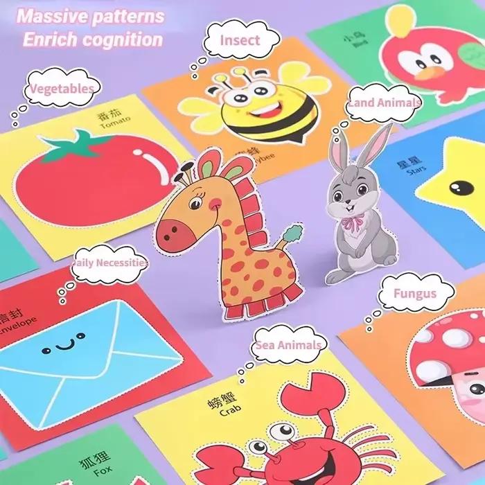 Livre découpé en papier fait à la main