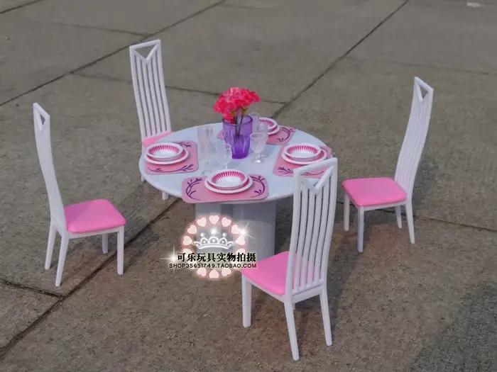 Nouvel ensemble de jeux pour meubles de 30 Cm, tables et chaises de salon 1/6 BJD Bonecas, accessoires pour maison de poupée, jouets Puzzle pour bébé
