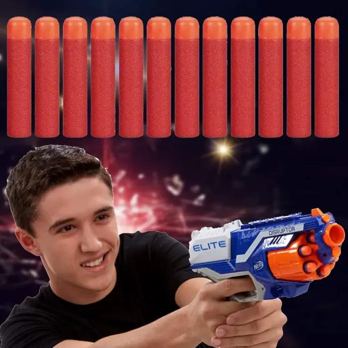 30 pièces Mega pour Nerf 9.5cm rouge fusil de Sniper fléchettes balles