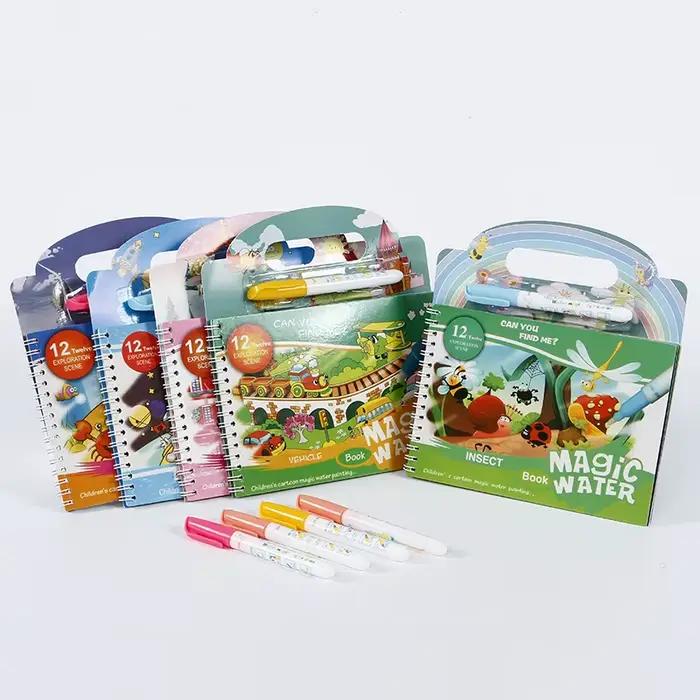 Livre de peinture à l'eau magique, jouets d'éducation précoce pour tout-petits, livre de coloriage d