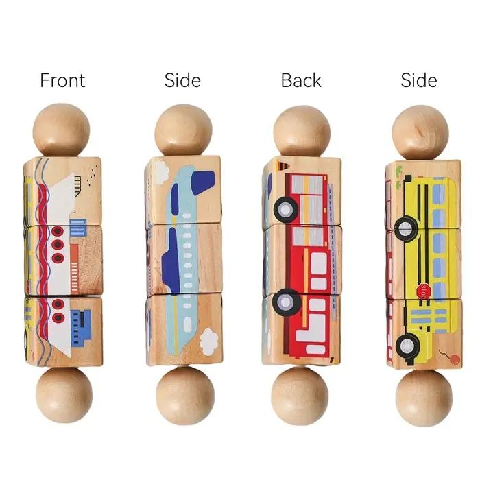 Jouet bébé en bois rotatif puzzle cloche mobile musical hochet montessori nouveau cadeau occasions spéciales pour enfants développement cognitive sensorielle