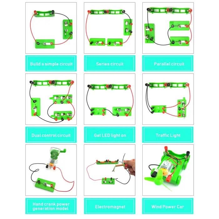 Kits éducatifs de circuits électriques pour étudiants
