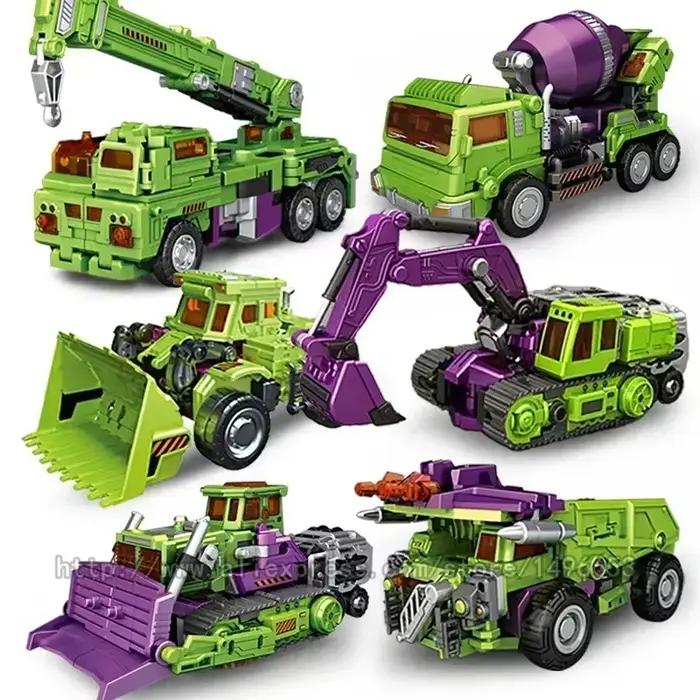 Robot Dévastateur 6 en 1 Transformeurs 42cm Modèle Robuste ABS Pour Enfants Occasions Spéciales Transformers Collection Jouets Fantaisie