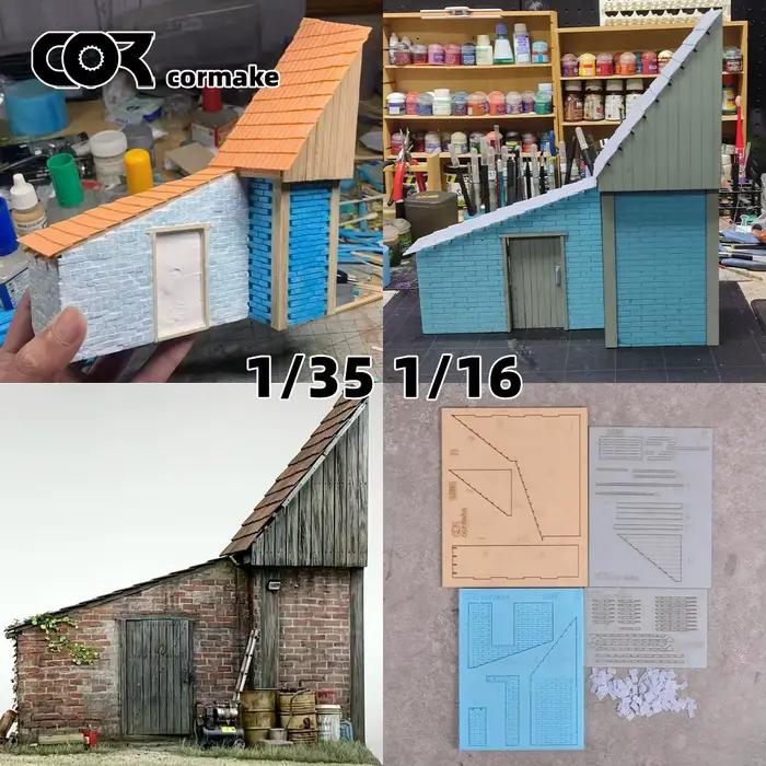 Maquette en Bois Architecture Européenne Bâtiments Anciens Miniatures Modèle Réduit Kit Bricolage Occasions Spéciales