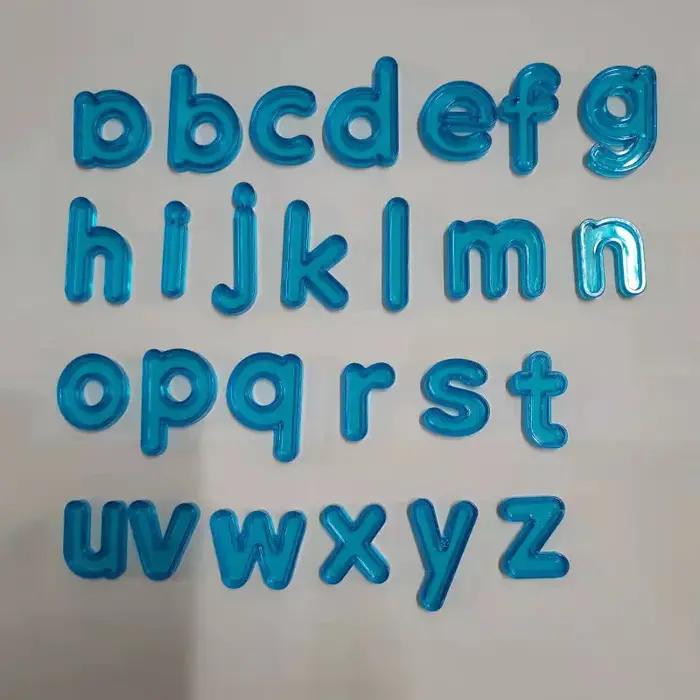 Jouet éducatif Montessori lettres arc-en-ciel transparents pour enfants apprentissage orthographe et mathématiques occasions spéciales