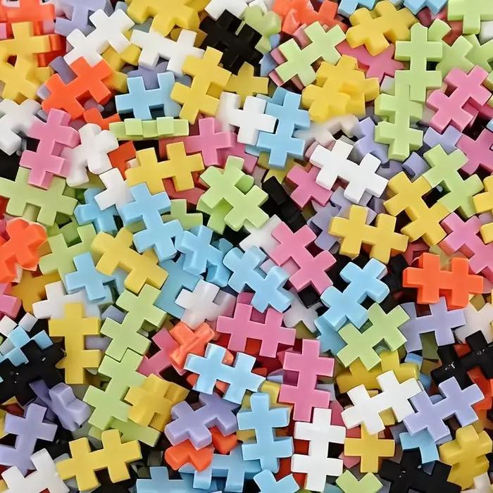 Blocs de construction créatifs Plus Plus, ensembles en vrac, briques classiques de ville, jouets éducatifs pour enfants, bricolage