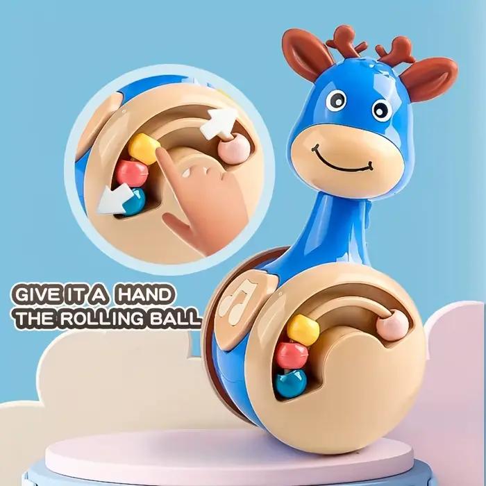 Jouets pour bébé Roly Poly de 6 à 12 mois, jouets Wobbler à gobelet pour bébé garçon et fille – Parf