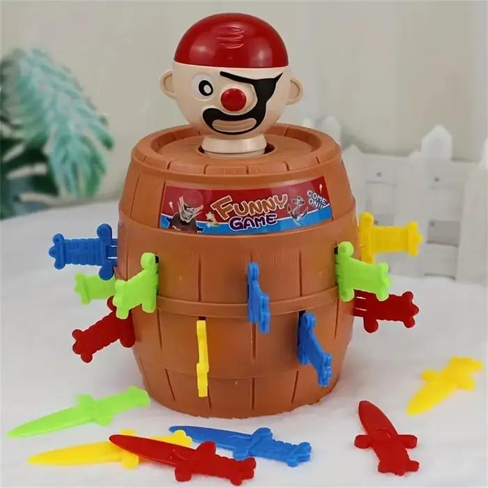 Jeu de baril de Pirate seau interactif Pop-Up avec épées puzzle familial jeu d'action pour anniversaire saint valentin nouveau an journée des enfants poisson d'avril