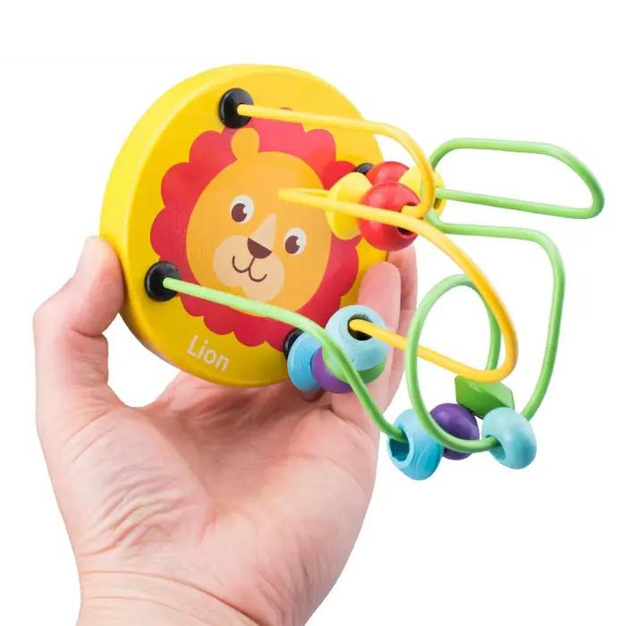 Jouet mathématique éducatif Montessori pour bébé, cercles pour enfants, labyrinthe en fil de perles,