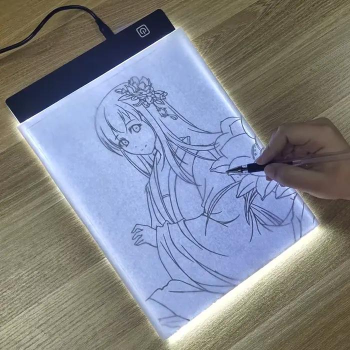 Bloc-notes à lumière LED réglable pour enfants