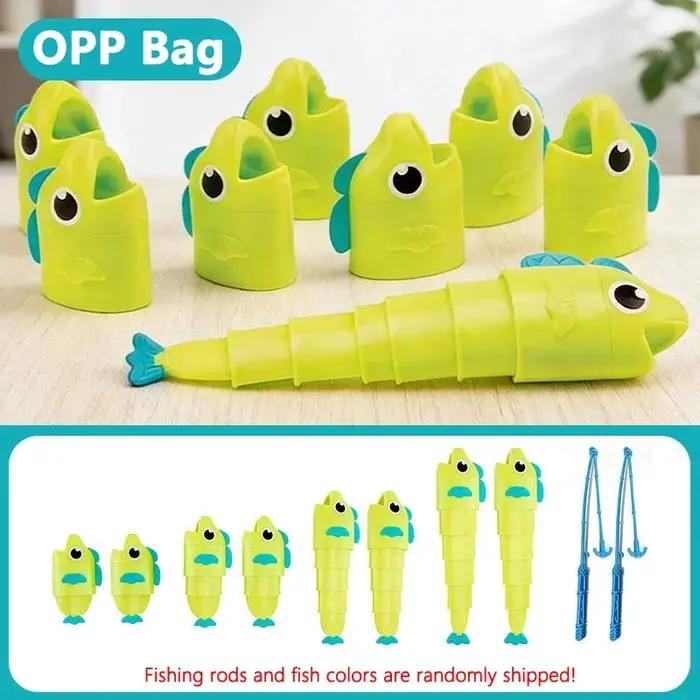 Fishing Master - Jeu de combat de pêche extensible pour deux joueurs - Jeu de société familial - Jouet éducatif de puzzle pour enfants et adultes