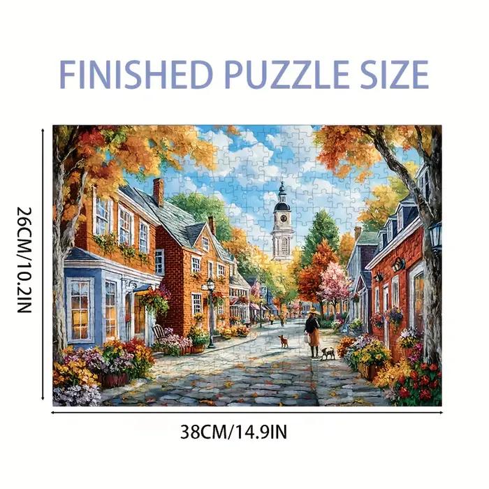 Puzzle 1000 pièces art de rue paysage urbain après-midi décoration intérieure cadeau vacances occasionnels construction amusante pour adultes
