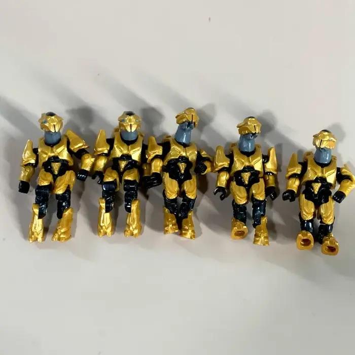 Mega Bloks Construx UNSC Spartan Anubis Yoro Elite Ultra Brute Warriors Mongoose Outriders Figurines d'action avec jouet accessoire