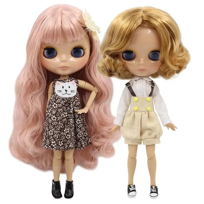 ICY DBS Blyth poupée 1/6 bjd jouet corps articulé peau bronzée poupée 30 cm visage brillant pour bri