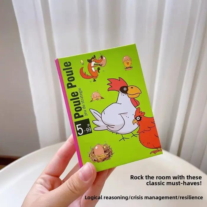 Jeu de société Chiu Chiu Chicken pour enfants de 5 à 8 ans, jeu de cartes familial, jouet éducatif e