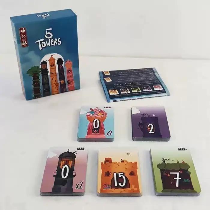 1 ensemble de jeu de société 5 tours pour 2 à 6 joueurs, jeu de Puzzle de fête de stratégie amusant,