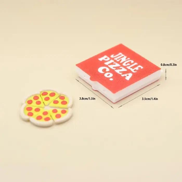 ▶ Mini-pizzas de simulation 1/12 pour maison de poupée avec boîte à pizza