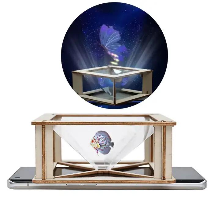 Kit de projecteur holographique 3D DIY puzzle artisanal pour enfants et adultes projet scientifique matériaux expérimentaux petits projets d'invention