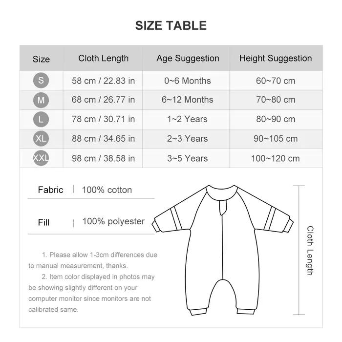 Sac de Couchage à Manches Perfectes pour Bébé de 1 à 4 Ans