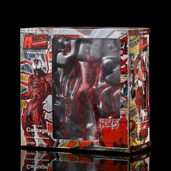 AMAZING YAMAGUCHI Venom Carnage Spider Man légendes figurine commune mobile visage Statue modèle poupée à collectionner