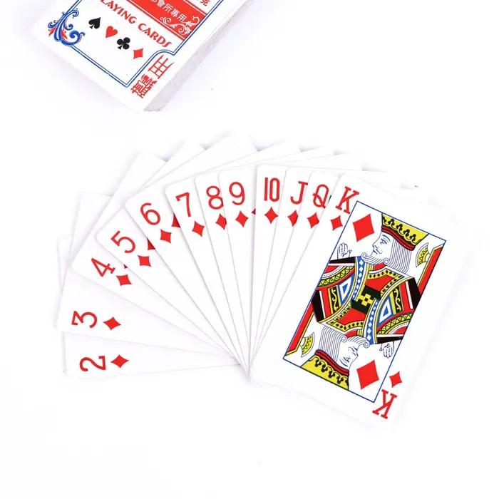 Cartes à jouer, format poker, index standard, cartes pour le Blackjack, l'Euchre, le Canasta