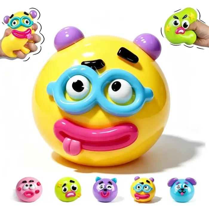 Nouveauté 2026 Smushers Squishy, Jouet Squishy Curiosities Dog Face Swap, Jouet à presser mignon, doux, malléable, à remontée lente, sensoriel et relaxant