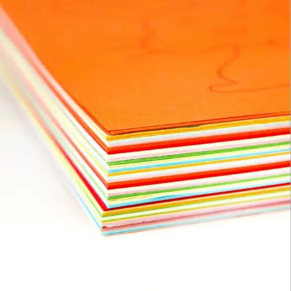48 pièces/ensemble enfants dessin animé couleur papier pliant et coupe jouets/enfants kingergarden art artisanat bricola